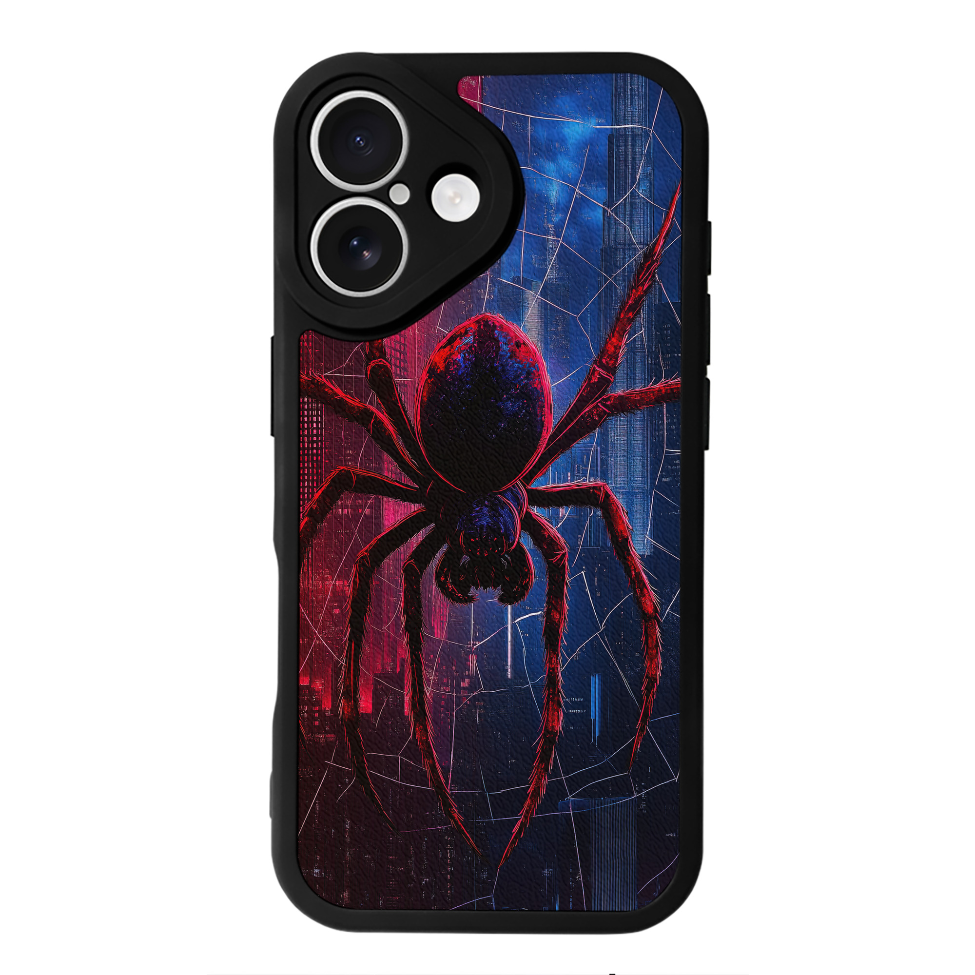 （画像用） Spider Man スパイダーマン 【iPhone 16シリーズ対応】シリコンスマホケース（レザー調） 材質：シリコン